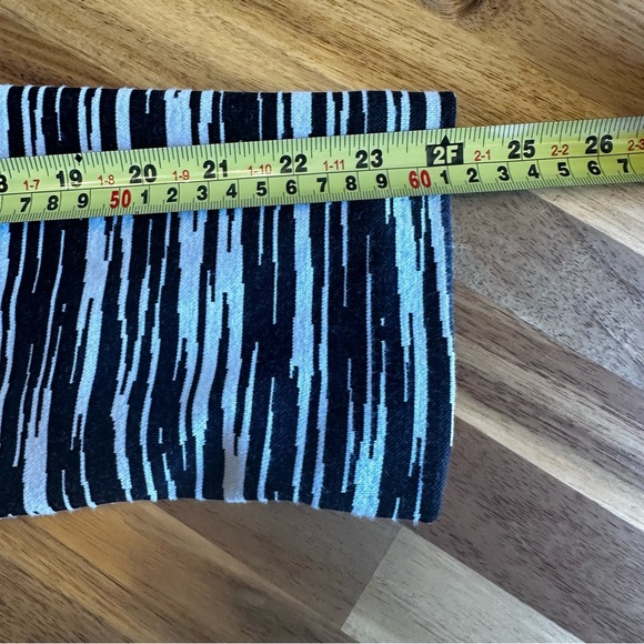 Chicos Open Front Jacket Womens Zebra Abstract Print Gray White  Lined SZ 2‎ L - Picture 9 of 11